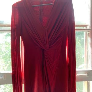 Max Mara red cocktail dress